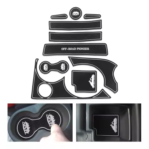 for Chevrolet Lada Niva 2009 ~ 2018 Anti-Slip Gate Slot Cup Mat Accessories Non-Slip Door Groove Pad