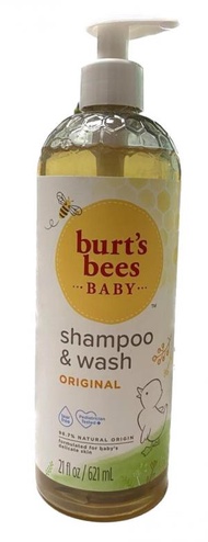 burt's bees BABY - 620ml 小蜜蜂天然嬰兒洗髮乳及沐浴露 平行進口