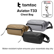 tomtoc Aviator-T33 Sling Bag | Crossbody Bag | Chest Bag | Shoulder Bag with RFID Blocking | 1.5L | 