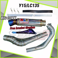 NLK EXHAUST OPEN BIG CORK SIPUT Y15 LC135 32/32 32/35 35/35 35/38 38/38