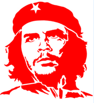 สติ๊กเกอร์ แต่งรถ ติดกระจก Che Guevara ขนาด 20x21 ซ.ม. งานตัด ทนแดด ทนฝน