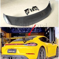 Carbon Fiber & FPR Car Rear Wing Trunk Lip Spoilers For Porsche Cayman 981 718 987 Boxster GT4 2013 