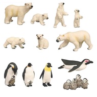 🇲🇾Readystock Diy Simulation Model Wild Animals North Pole South Pole Montessori  Polar Bear Penguin