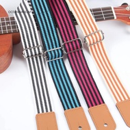 ♫OA Double Color Stripe Cotton Webbing Adjustable Ukulele Shoulder Strap
