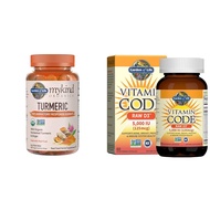 Garden of Life Organics Turmeric Inflammatory Response Gummy - 120 Real Fruit Gummies & Vitamin D, V