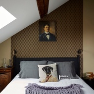 3D French Retro Plaid Diamond Pattern Wallpaper Living Room Hotel Bedroom Wallpaper B & B Restaurant