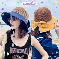 ZILUOLAN Bucket Hat Women UV Protection Panama Hat Foldable Sunshade Hat