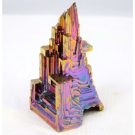 Rare 132.85 Ct Natural Rainbow Bismuth Crystal Rough Gemstone