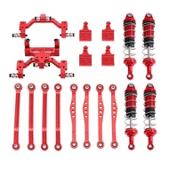 For WPL 1/16 C64 RC Car Metal Front and Rear Linkage Seat Shock Absorber Pull Rod Seat Upgrade Servo