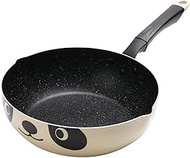 Stir Fry Wok pan Non Stick Aluminum Alloy Wok Pot Maifan Stone Large Capacity Skillet Frying pan Panda Pattern Cookware (Size : 20cm)