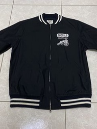 二手美品 A BATHING APE BAPE URSUS 西山徹 黑色棒球外套 夾克 (L)