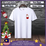 🔥Premium Cotton🔥 Christmas Men T shirt 100% Cotton Unisex T shirt Baju Lelaki Baju Perempuan Christimas Tshirt