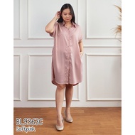 Mihar Store / Kemeja tunik lengan pendek crepe polos / Kemeja tunik polos / Tunik kemeja /Tunik keme
