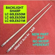 SHARP 60 LC-60LE650M BL BACKLIGHT LED LAMP LC-60LE630 LC-60LE631M 60LE650 60LE630 60LE631 68LED