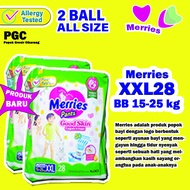 Popok Merries 2 Ball NBS40/M34/L30/XL26/XXl28