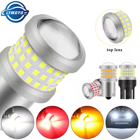 2pcs P21/5W 1157 BAY15D LED Bulbs Car Turn Signal Light 7440 7443 Canbus 12V Red Parking Light MOTOR