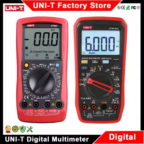 UNI-T Digital Multimeter UT58A UT58B UT58C UT58D UT58E UT15B UT17B UT18B Max Voltmeter Ammeter Elect