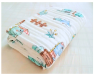 Awibubu Baby Bath Towel 6 Layer Cotton Gauze Towel