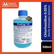 RinsCap CG Chlorhexidine Gluconate 0.05% Irrigation Solution 500mL