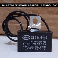CAPACITOR DINAMO KIPAS ANGIN 1,5 Mikro KAPASITOR 1.5uF CAPASITOR BAGUS