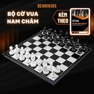 Premium International Magnetic Chess Combo with 4 Queens and Chess Notebook, Boardgame Toy to Develo