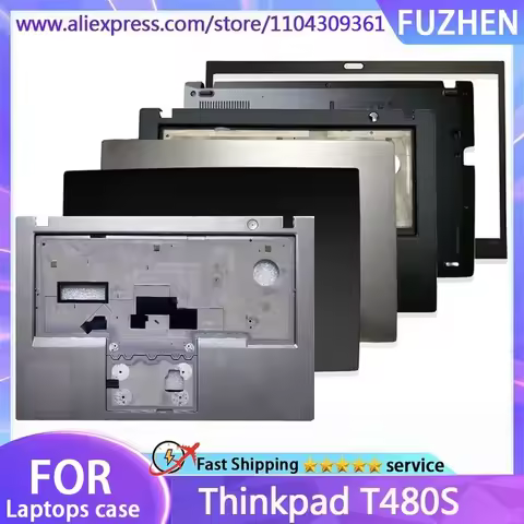 New For Thinkpad T480S Case/Laptop replacement parts/Laptop LCD Back Cover/Front Bezel/Palmrest/Bott