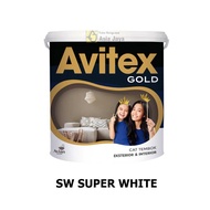Avitex Gold Cat Tembok Interior Dan Eksterior 5 Kg - Super White