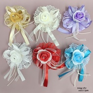 1 PCS | BUNGA ROZEK/ BUNGA KENDARAT/ BUNGA PENANGGAH/ BUNGA DADA/ FLOWER CORSAGE WITH SAFETY PIN/ 胸花