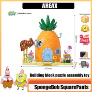 AREAX PINEAPPLE HOUSE  AB0064 AB0032 Brick Area Pineapple House Building Blocks Puzzle Assembly Toy 