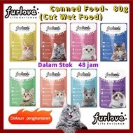 Furlove Wet Food Premium Pouch 80gr(Makanan Kucing Basah)  /  COUCOU Makanan Basah Kucing Premium Po