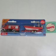 Diecast Mobil Siku Long 1636 Fire Engine With Boat Original