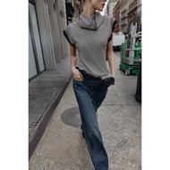 H0A0C - Houndstooth Lace Asymmetric (XS,S,M,L) - BLOUSE 260702