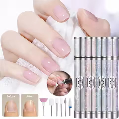 NEW Diamond Nail Drill Bits Set Cuticle Clean Milling Cutter Electric E-File Gel Polish Remover Pedi