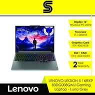 LENOVO LEGION 5 16IRX9 83DG008QMJ Gaming Laptop (16"/WQXGA IPS/240Hz/I7-14650HX/RTX 4060 8GB/1TB SSD