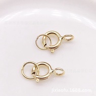 Necklace Buckle Gold Necklace Chain Buckle Bracelet Jewelry Bead Buckle au750 Sealing Spring Buckle 