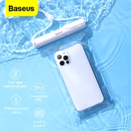 Baseus Waterproof Phone Case For iPhone 13 Pro Max IPX8 Water proof Phone Bag For Samsung Xiaomi Poco Universal Swim Protection Pouch Cover