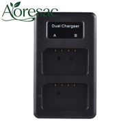 Aoresac แบบพกพา 2-slot Battery Charger สำหรับ Godox V1/V860III Series แฟลช Speedlite แบตเตอรี่ VB26A