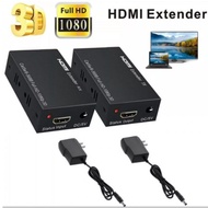 60M HDMI Extender Single RJ45 LAN Network Cat 5e/6 Converter Adapter HDTV OVER Ethernet 60 Meter