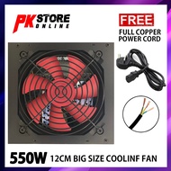 OEM  550W POWER SUPPLY +  FREE QUALITY POWER CORD