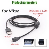 Kabel Data / Usb Cable UC-E6 8Pin For Camera Nikon Sony Kodak Olympus Fuji Coolpix Cybershot Uce6 Pc