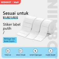 White Label Paper for NIIMBOT B1/B21/B21PRO/B31/B3S/B4/K3 Thermal Label Stickers Waterproof Stickers