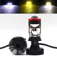 120W Y7S Lamp H4 LED Mini Projector Lens 3000K+4300K+6000K Automobles Bulb 25000LM Triple Colors In 