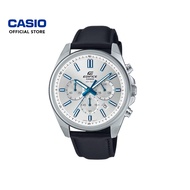 Casio Edifice EFV-650L-7AV Black Leather Band Men Watch