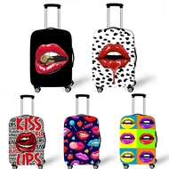 《Dream home》 ดีไซน์ใหม่ Kiss ฝาครอบป้องกันพิมพ์กระเป๋าเดินทางน่ารักชุดซิปหน้ากระเป๋า18-32นิ้วกระเป๋าเดินทางครอบคลุมรถเข็นอุปกรณ์เดินทาง