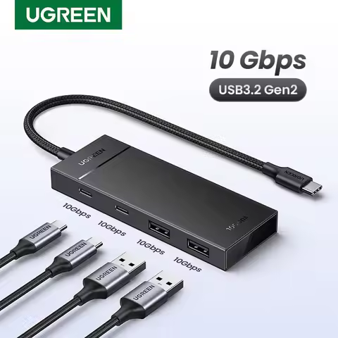 UGREEN USB-C HUB 10Gbps Type-C 3.2 Gen2 USB Splitter Expand 4 USB Ports 3.2 for Laptop MacBook iPad 