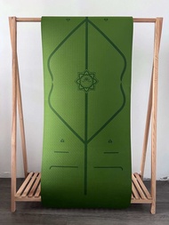 Thảm TPE 8mm định tuyến - Thư viện Yoga - Thảm loại 1 kích thước 183cm x 61cm x 8mm