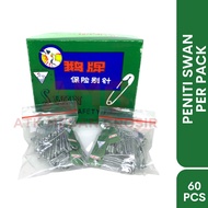SWAN PINS PER 5 SET 60PCS/