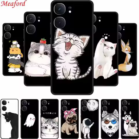 6.78" For Vivo iQOO Neo 9S Pro Case 9 s Pro Black Silicone Soft Back Cover Case For Vivo iQOO Neo9s