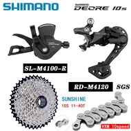 SHIMANO DEORE M4100 Groupset Mountain Bike 1x10-Speed 36T 42T 46T 50T SL+RD+SUNSHINE Cassette Cog