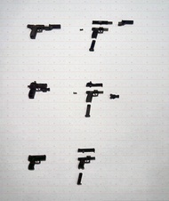 QSZ-92A/B/C Figma Đồ Chơi Mô Hình Vũ Khí Nhựa 1/12 Tỷ Lệ Không Thể Bắn Tương Thích Với Các Thương Hi